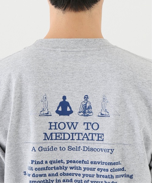 POWERS（パワーズ）の「【POWERS / パワーズ】 MEDITATION TEE Coll ON AIR（Tシャツ/カットソー・メンズ・ブラック/チャコールグレー・MEDIUM/LARGE）」の12枚目の写真