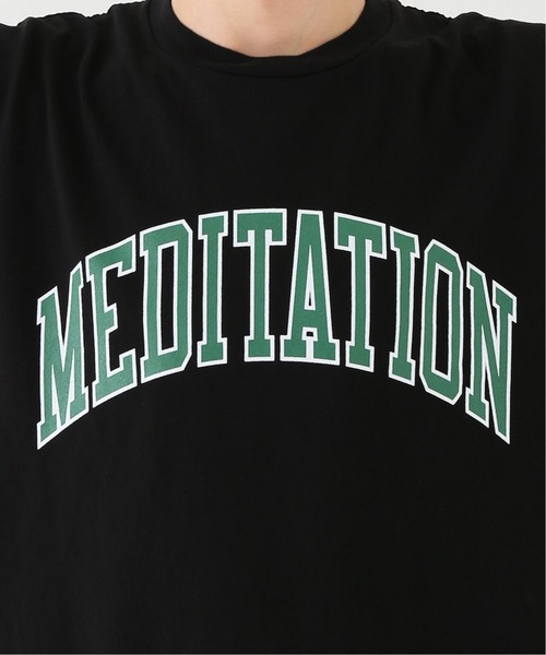 POWERS（パワーズ）の「【POWERS / パワーズ】 MEDITATION TEE Coll ON AIR（Tシャツ/カットソー・メンズ・ブラック/チャコールグレー・MEDIUM/LARGE）」の7枚目の写真