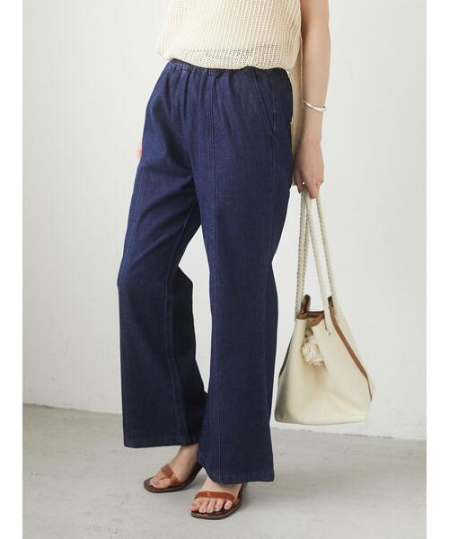 Green Parks(グリーンパークス)の「ストレートデニムパンツ*(その他パンツ・レディース・インディゴブルー/ライトインディゴブルー・FREE)」の15枚目の写真