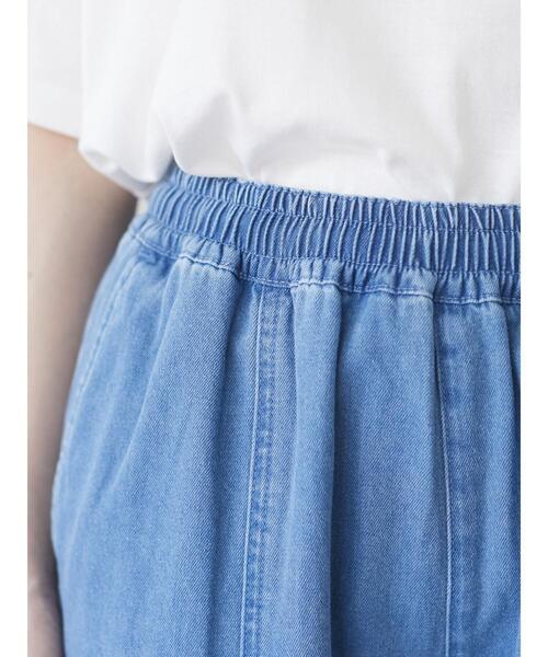 Green Parks(グリーンパークス)の「ストレートデニムパンツ*(その他パンツ・レディース・インディゴブルー/ライトインディゴブルー・FREE)」の5枚目の写真