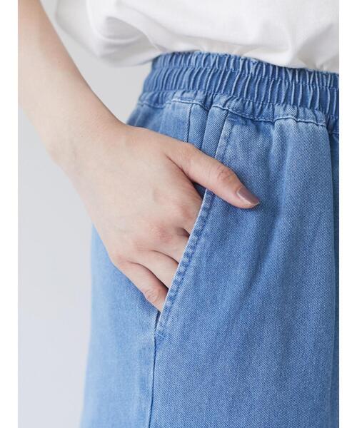 Green Parks(グリーンパークス)の「ストレートデニムパンツ*(その他パンツ・レディース・インディゴブルー/ライトインディゴブルー・FREE)」の6枚目の写真