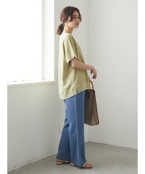 Green Parks(グリーンパークス)の「ストレートデニムパンツ*(その他パンツ・レディース・インディゴブルー/ライトインディゴブルー・FREE)」の9枚目の写真