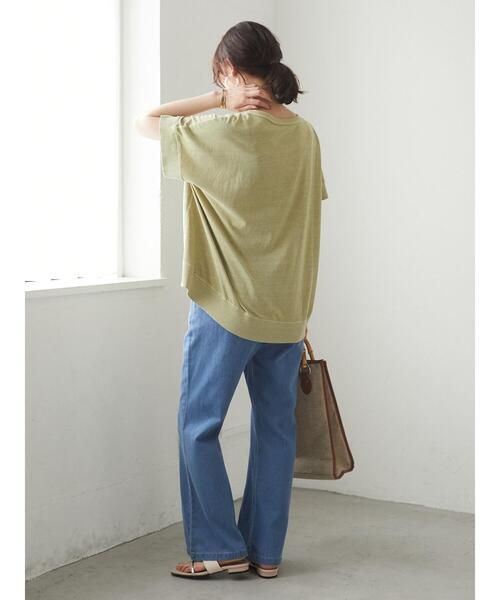 Green Parks(グリーンパークス)の「ストレートデニムパンツ*(その他パンツ・レディース・インディゴブルー/ライトインディゴブルー・FREE)」の11枚目の写真