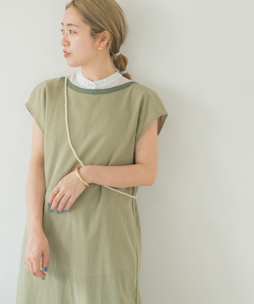 ITEMS URBANRESEARCH（アイテムズ アーバンリサーチ）の「パイピングガウン（その他アウター・レディース・スミクロ/ライトカーキ/ベージュ・FREE）」の20枚目の写真