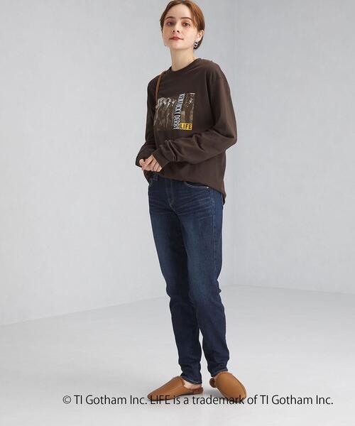 GOOD ROCK SPEED（グッドロックスピード）の「【別注】＜GOOD ROCK SPEED＞ LIFE ロングスリーブ フォト Tシャツ カットソー（Tシャツ/カットソー・レディース・ブラック/ダークブラウン/オフホワイト/その他1・FREE）」の6枚目の写真