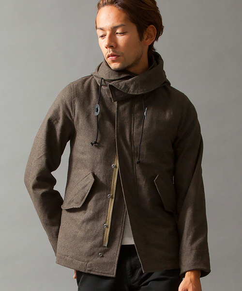 『B＆Yユナイテッドアローズ』モッズコート/ライナー脱着/2way/ダブルジップ B＆Yユナイテッドアローズ』モッズコート/ライナー脱着/2way