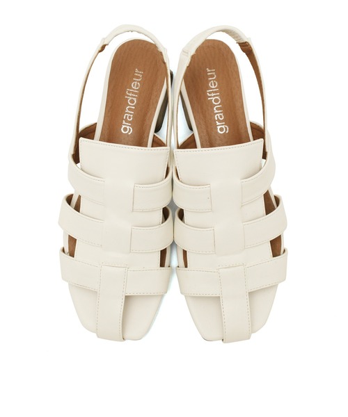 grandfleur（グランドフルール）の「グルカサンダル（サンダル・レディース・ブラック/ホワイト・S/M/LL/L）」の20枚目の写真