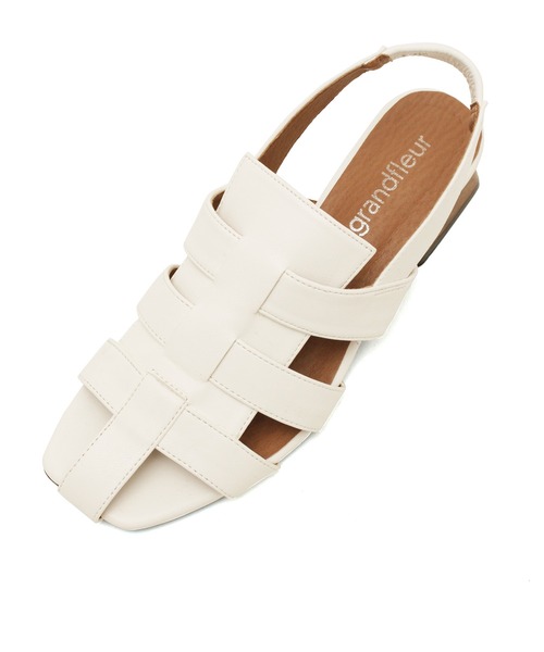 grandfleur（グランドフルール）の「グルカサンダル（サンダル・レディース・ブラック/ホワイト・S/M/LL/L）」の6枚目の写真