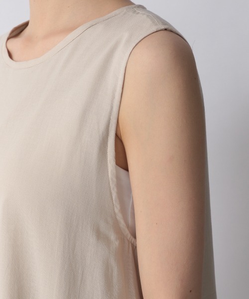 LOWRYS FARM（ローリーズファーム）の「ティアードボイルワンピースノースリーブ　957896（ワンピース・レディース・アイボリー/ブラック/カーキ/レッド・FREE）」の11枚目の写真