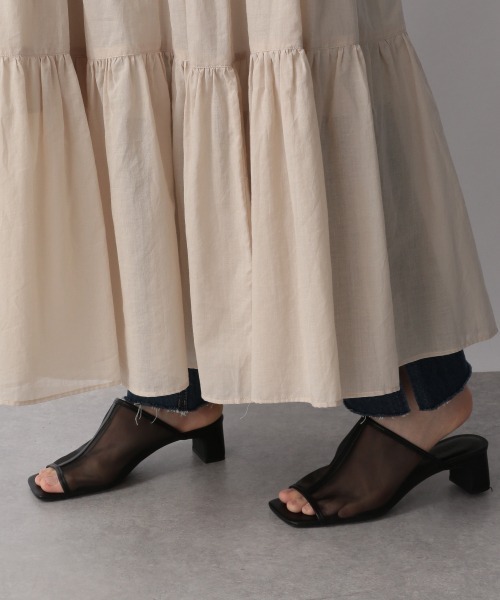 LOWRYS FARM（ローリーズファーム）の「ティアードボイルワンピースノースリーブ　957896（ワンピース・レディース・アイボリー/ブラック/カーキ/レッド・FREE）」の12枚目の写真