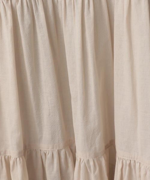 LOWRYS FARM（ローリーズファーム）の「ティアードボイルワンピースノースリーブ　957896（ワンピース・レディース・アイボリー/ブラック/カーキ/レッド・FREE）」の14枚目の写真