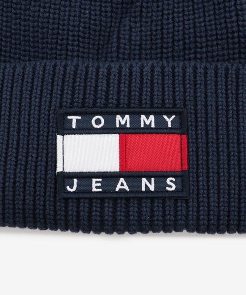 tommy jeans（トミー ジーンズ）の「フラッグロゴコットンニットキャップ（ニットキャップ/ビーニー・メンズ・ネイビー・FREE）」の5枚目の写真
