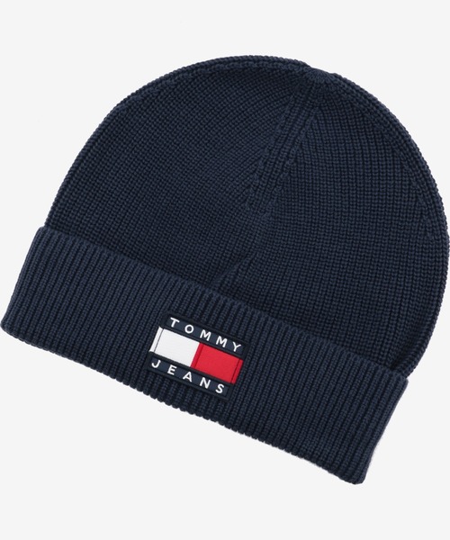 tommy jeans（トミー ジーンズ）の「フラッグロゴコットンニットキャップ（ニットキャップ/ビーニー・メンズ・ネイビー・FREE）」の6枚目の写真