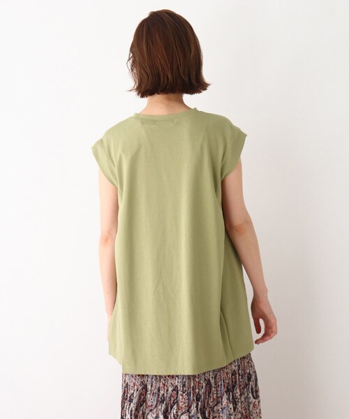 DRESKIP（ドレスキップ）の「◆ショルダータックTシャツ（Tシャツ/カットソー・レディース・カーキ/グレー系その他/ベージュ系その他6/ナチュラル・03/02）」の9枚目の写真