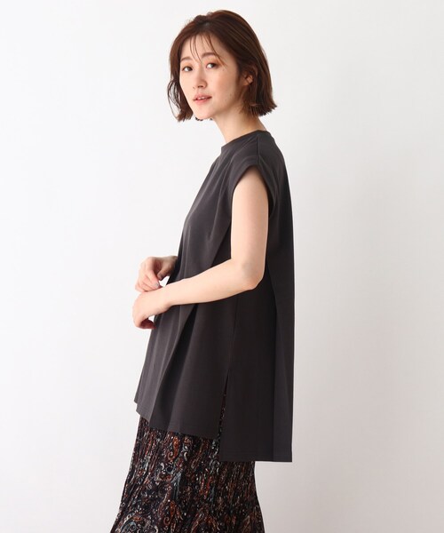 DRESKIP（ドレスキップ）の「◆ショルダータックTシャツ（Tシャツ/カットソー・レディース・カーキ/グレー系その他/ベージュ系その他6/ナチュラル・03/02）」の20枚目の写真