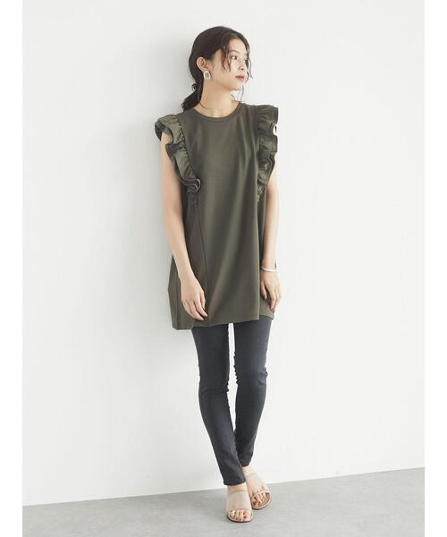 Green　Parks（グリーンパークス）の「ブラックデニムスキニーパンツ＊（デニムパンツ・レディース・ブラック・S/M/L）」の12枚目の写真