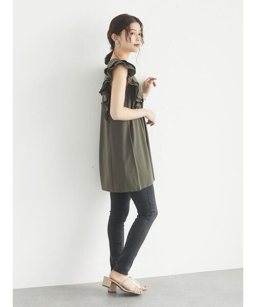 Green　Parks（グリーンパークス）の「ブラックデニムスキニーパンツ＊（デニムパンツ・レディース・ブラック・S/M/L）」の5枚目の写真