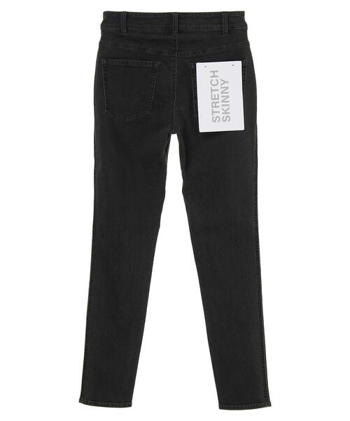 Green　Parks（グリーンパークス）の「ブラックデニムスキニーパンツ＊（デニムパンツ・レディース・ブラック・S/M/L）」の8枚目の写真