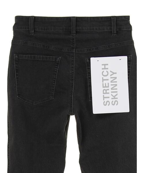 Green　Parks（グリーンパークス）の「ブラックデニムスキニーパンツ＊（デニムパンツ・レディース・ブラック・S/M/L）」の3枚目の写真