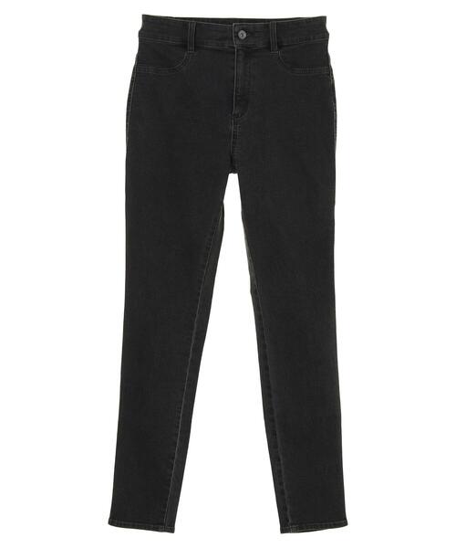 Green　Parks（グリーンパークス）の「ブラックデニムスキニーパンツ＊（デニムパンツ・レディース・ブラック・S/M/L）」の10枚目の写真