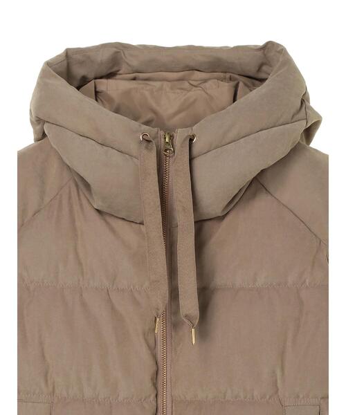 AMERICAN HOLIC（アメリカンホリック）の「ファイバー中綿ショートベスト（ダウンベスト・レディース・ベージュ・M/L）」の19枚目の写真