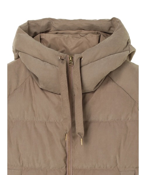 AMERICAN HOLIC（アメリカンホリック）の「ファイバー中綿ショートベスト（ダウンベスト・レディース・ベージュ・M/L）」の5枚目の写真