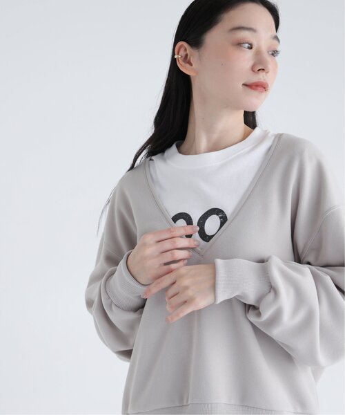 MJUKA.（ミューカ）の「深Vプルオーバー（Tシャツ/カットソー・レディース・ブラック/ベージュ・FREE）」の15枚目の写真