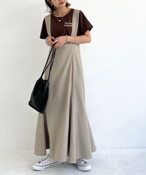 archives（アルシーヴ）の「サス付きマーメードスカート（スカート・レディース・ベージュ/ブラウン/レッド系その他/グレイッシュベージュ・MEDIUM）」の3枚目の写真