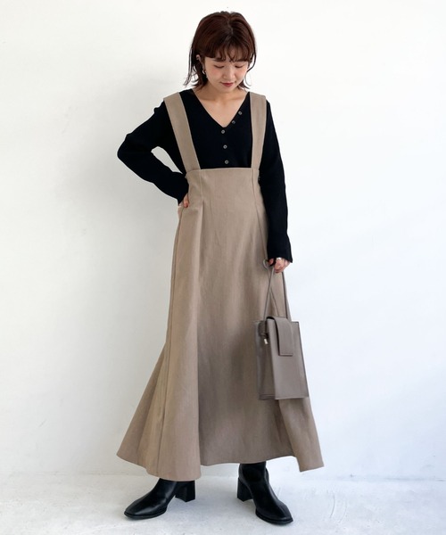 archives（アルシーヴ）の「サス付きマーメードスカート（スカート・レディース・ベージュ/ブラウン/レッド系その他/グレイッシュベージュ・MEDIUM）」の10枚目の写真