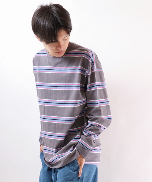 SUGGESTION ボーダー　ロンT SUGGESTION（サジェッション）の「【SUGGESTION】転換ボーダー