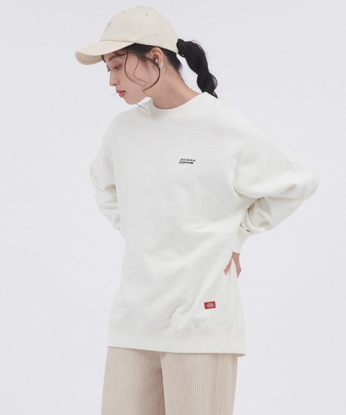 Dickies（ディッキーズ）の「Dickies/ディッキーズ コットン裏毛ロゴデザインプリントスウェット（スウェット・レディース・ブルー/ホワイト系その他4/ブラウン/ホワイト系その他2/ブラック/ラベンダー/オフホワイト/ホワイト系その他3・M/L）」の14枚目の写真