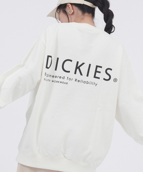 Dickies（ディッキーズ）の「Dickies/ディッキーズ コットン裏毛ロゴデザインプリントスウェット（スウェット・レディース・ブルー/ホワイト系その他4/ブラウン/ホワイト系その他2/ブラック/ラベンダー/オフホワイト/ホワイト系その他3・M/L）」の15枚目の写真