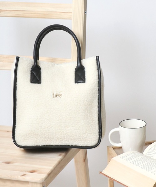 Lee（リー）の「Lee（リー）ボアパイピングトート（ハンドバッグ・レディース・ブラック/オフホワイト/ブラウン系その他/ダークベージュ・FREE）」の13枚目の写真