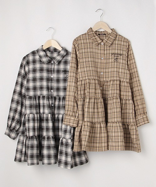 by LOVEiT（バイラビット）の「ティアードワンピース（ワンピース・キッズ・ブラック/ベージュ・120cm/150cm/140cm/130cm/160cm）」の10枚目の写真