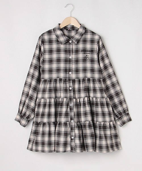 by LOVEiT（バイラビット）の「ティアードワンピース（ワンピース・キッズ・ブラック/ベージュ・120cm/150cm/140cm/130cm/160cm）」の12枚目の写真