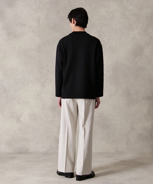 PUBLIC TOKYO（パブリックトウキョウ）の「エバークリース ストレートスラックス /ワイドストレート｜洗える/防シワ/速乾/ウエストゴム/永久クリース（スラックス・メンズ・ブラック/ベージュ/ブラウン/ダークグレー/ダークブラウン系・1/2/3）」の11枚目の写真