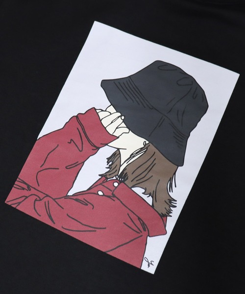 ILL'S(イルズ)の「ILL'S / イルズ バケハガールイラストビッグスウェット(スウェット・メンズ・ミント/ホワイト/ブラック・L/M)」の7枚目の写真