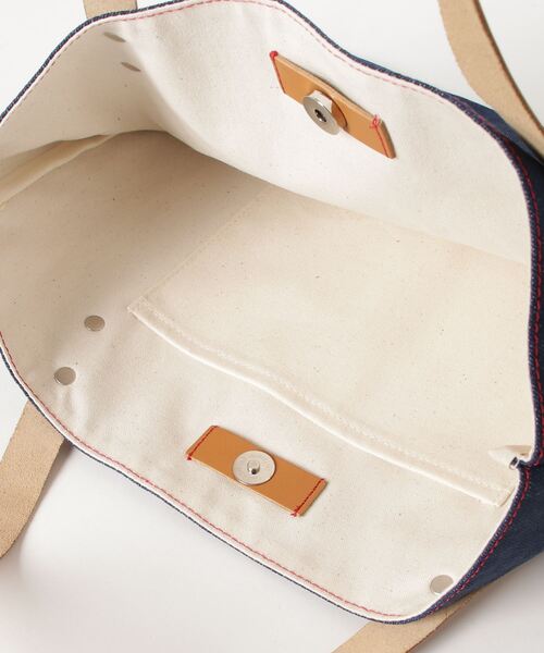 SETTO（セット）の「レザーハンドルインディゴトート（トートバッグ・レディース・インディゴブルー・S/M）」の3枚目の写真