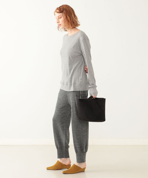 BEAMS BOY（ビームスボーイ）の「maturely / Whole Garment Pants（その他パンツ・レディース・ネイビー/ブラック・ONE SIZE）」の4枚目の写真