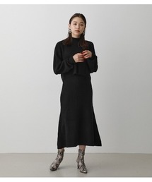 OFF SHOULDER SET KNIT ONEPIECE/オフショルダーセットニットワンピース