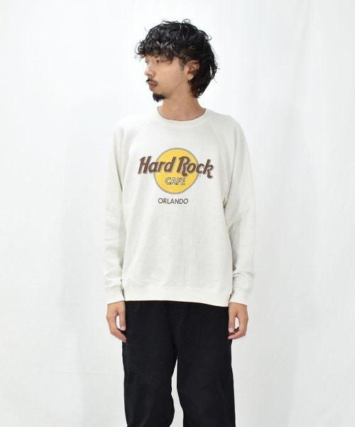 VINTAGE(ヴィンテージ)の「【ヴィンテージ古着】Hard Rock CAFE/ハードロックカフェ ロゴ プリントスウェット(スウェット・メンズ・ホワイト・LARGE)」の7枚目の写真