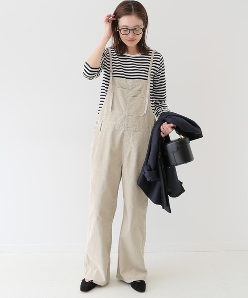 新品未使用　スローブイエナ　コーデュロイ　オールインワン WEB限定/追加2》リラックスイージーVネックオールインワン