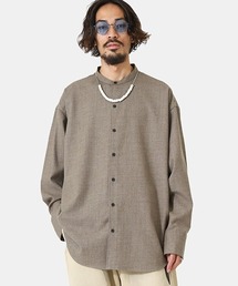 PORT BY ARK | PORT BY ARK / ポートバイアーク：Long cuffs Band Collar Shirt：PO10-SH001[COR](シャツ/ブラウス)