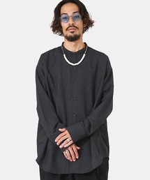 PORT BY ARK | PORT BY ARK / ポートバイアーク：Long cuffs Band Collar Shirt：PO10-SH001[COR](シャツ/ブラウス)
