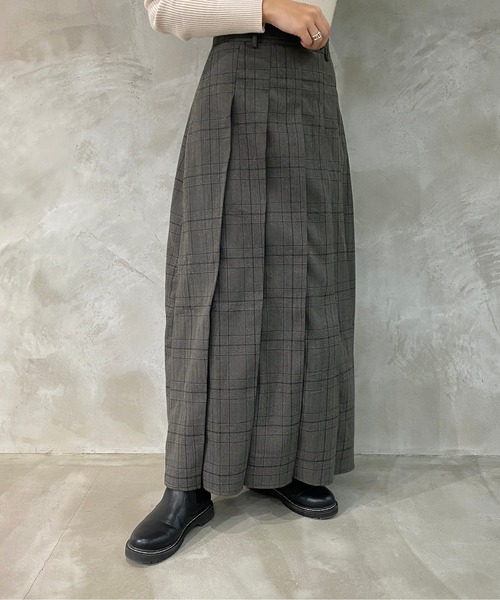 apres jour mignon(アプレジュールミニョン)の「チェックプリーツスカート【ZOZOTOWN限定アイテム】(スカート・レディース・その他/ブラウン系その他/グレー系その他・SMALL/X-LARGE/MEDIUM)」の5枚目の写真