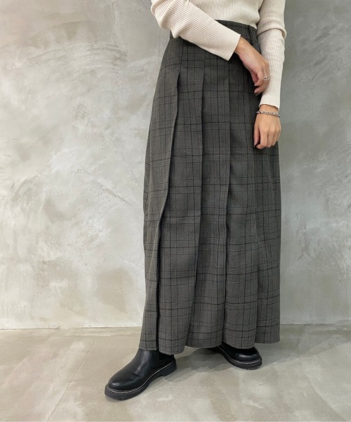 apres jour mignon(アプレジュールミニョン)の「チェックプリーツスカート【ZOZOTOWN限定アイテム】(スカート・レディース・その他/ブラウン系その他/グレー系その他・SMALL/X-LARGE/MEDIUM)」の6枚目の写真