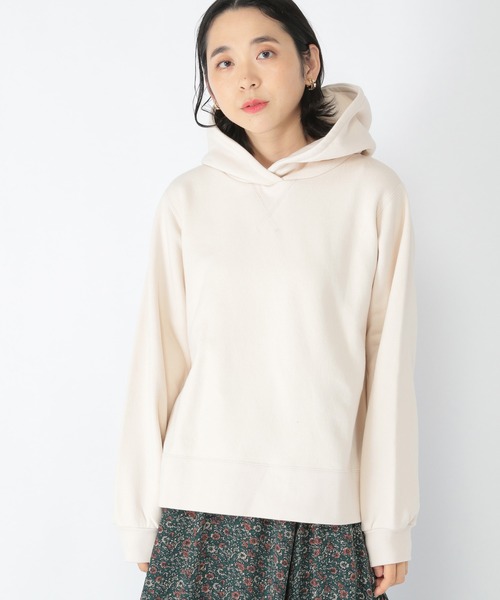 studio CLIP(スタディオクリップ)の「裏起毛Aラインフーディ(パーカー・レディース・アイボリー/パープル/モカ/グリーン・FREE)」の3枚目の写真