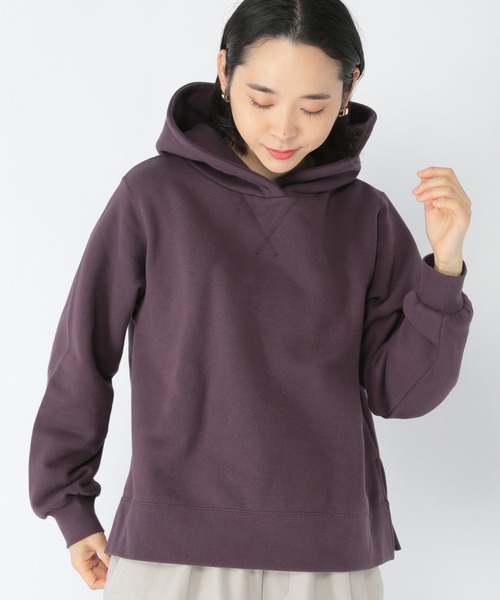 studio CLIP(スタディオクリップ)の「裏起毛Aラインフーディ(パーカー・レディース・アイボリー/パープル/モカ/グリーン・FREE)」の4枚目の写真