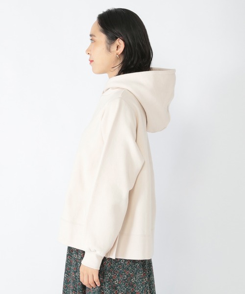 studio CLIP(スタディオクリップ)の「裏起毛Aラインフーディ(パーカー・レディース・アイボリー/パープル/モカ/グリーン・FREE)」の5枚目の写真