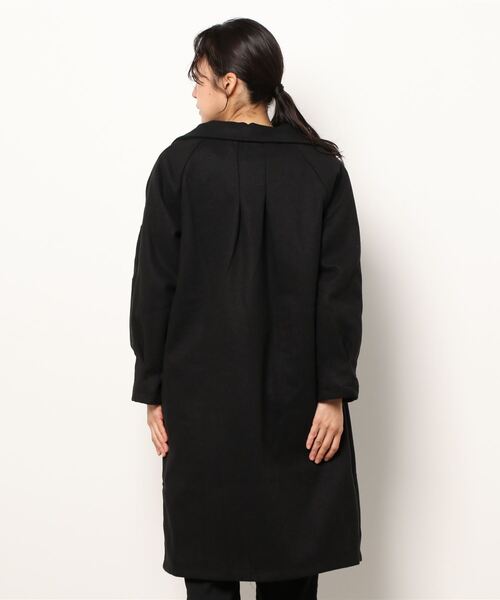 FRP（エフアールピー）の「YUGA 　シングルボタン　コート（ステンカラーコート・レディース・ブラック/オフホワイト・S/XL/M/L）」の7枚目の写真